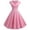 *Pink, variant on U Women's Vintage Cap Sleeve Tunic Swing Dress,Retro Cocktail Party A Line Dress Wine,Women's Plus S