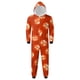 thumbnail image 2 of Family Halloween Pjs Matching Sets Halloween Print Long Sleeve Zippered One Piece Pajama Hooded Jumpsuit Winter Halloween Pjs Family Set, 2 of 4