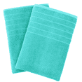 thumbnail image 6 of Casa Platino Bath Sheet 2 Pack - Soft & Absorbent Quick Dry Bath Sheet Towels, Ideal for Freshening Up After Workouts - Aqua Sky, 6 of 6