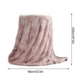 thumbnail image 2 of Kedshhgu Clearance Solid Color Plush Blanket Blanket Sofa Blanket Cover Blanket Bed Tail Blanket, 2 of 2