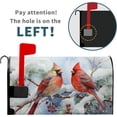 thumbnail image 2 of Winter Cardinal Red Birds Mailbox Cover Magnetic Standard Size 18" X 21" Holly Berry Branches Snow Mailbox Covers Christmas Decor Magnetic Mailbox Covers Post Letter Box Wrap Cover for Outdoor Decor, 2 of 6