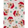 thumbnail image 3 of Rudolph Girls Snug Fit Long Sleeve Top and Sleep Pants, 2-Piece Pajama Set, Sizes 4-10, 3 of 3