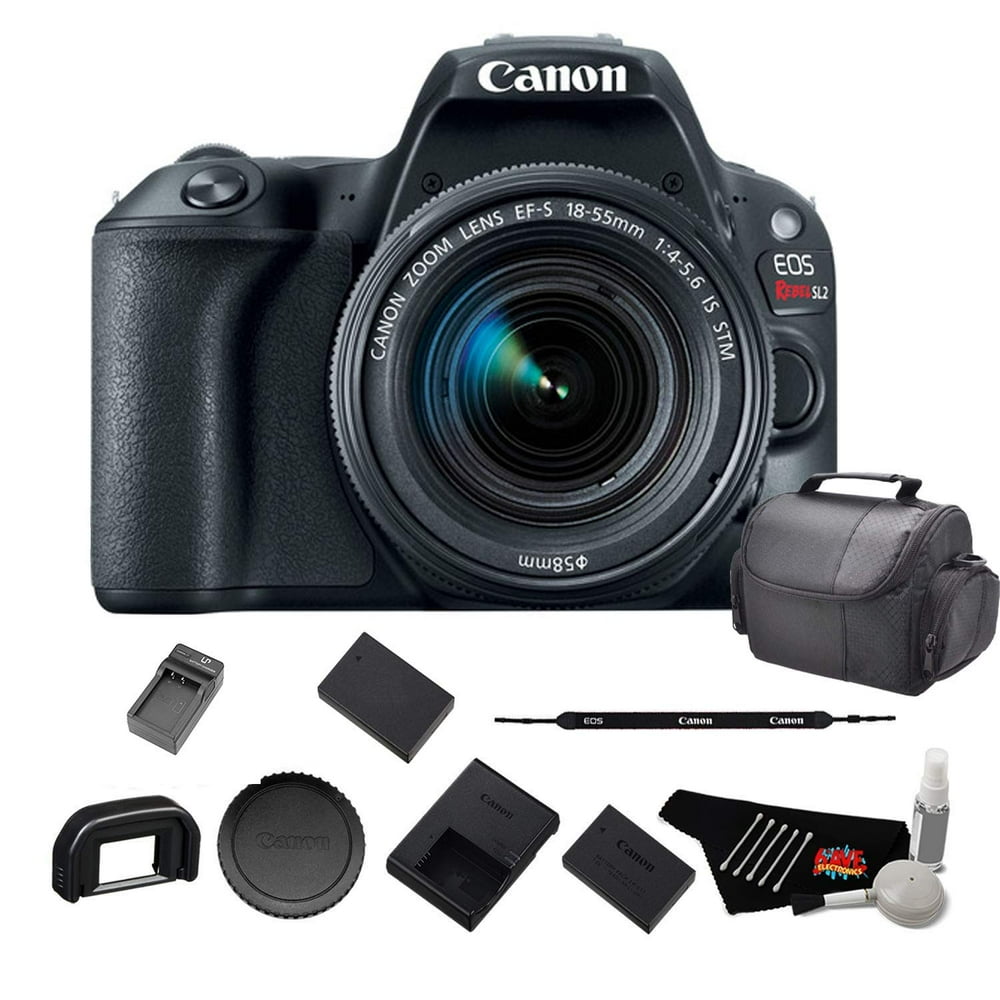 Canon EOS Rebel SL2 Digital SLR Camera +1855mm Lens 2249C002 Bundle