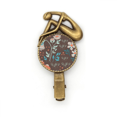 thumbnail image 1 of Brown flor planta pintura Broche broche broche broche Metal retro, 1 of 3