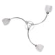 thumbnail image 5 of Lámpara De Techo Led Lámpara De Techo De Cristal De 3 Bombillas Bombilla G9 Cromada De Vidrio Metálico Monstrate HA025334-02, 5 of 6