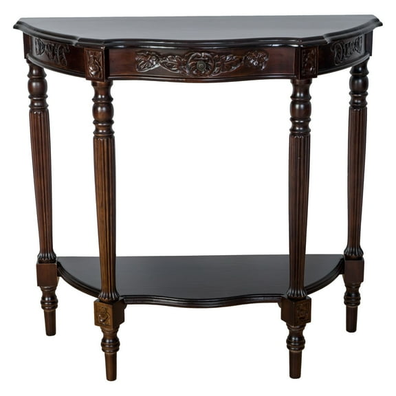 Wayborn JC008 Carved Demilune Console Table