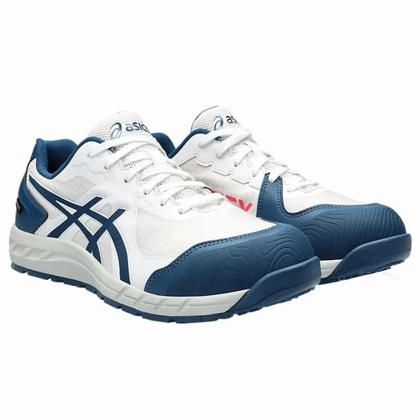 ASICS Work Shoes WINJOB CP603 G-TX WIDE 1273A083-100 White x Mako Blue