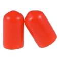 thumbnail image 2 of Uxcell Tapas redondas de vinilo cubiertas de tornillo protector de rosca de goma roja 100 piezas 0.3", 2 of 6