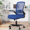 thumbnail image 1 of Office Chair  Ergonomic Desk Chair with Adjustable Lumbar Support & Seat Height   Back Mesh Computer Chair with Flip-up Armrests Task Chairs (Modern  Amethyst), 1 of 6