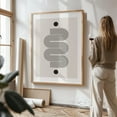 thumbnail image 3 of Mid Century Modern Objects No.1 - Mixed Media Geometric Minimalist Line Art Abstract Pattern Modern Art Black and White Oak Framed Wall Art Print 5 x 7 inches, 3 of 71