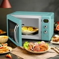thumbnail image 4 of Costway Four à Micro-Ondes Rétro Compact de Comptoir 0,9 Pi3 900 W 8 Réglages de Cuisson Vert, 4 of 10