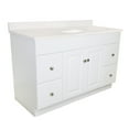 thumbnail image 5 of Design House 49 in. W Cultured Marble Vanity Top with White on White Bowl, 5 of 12