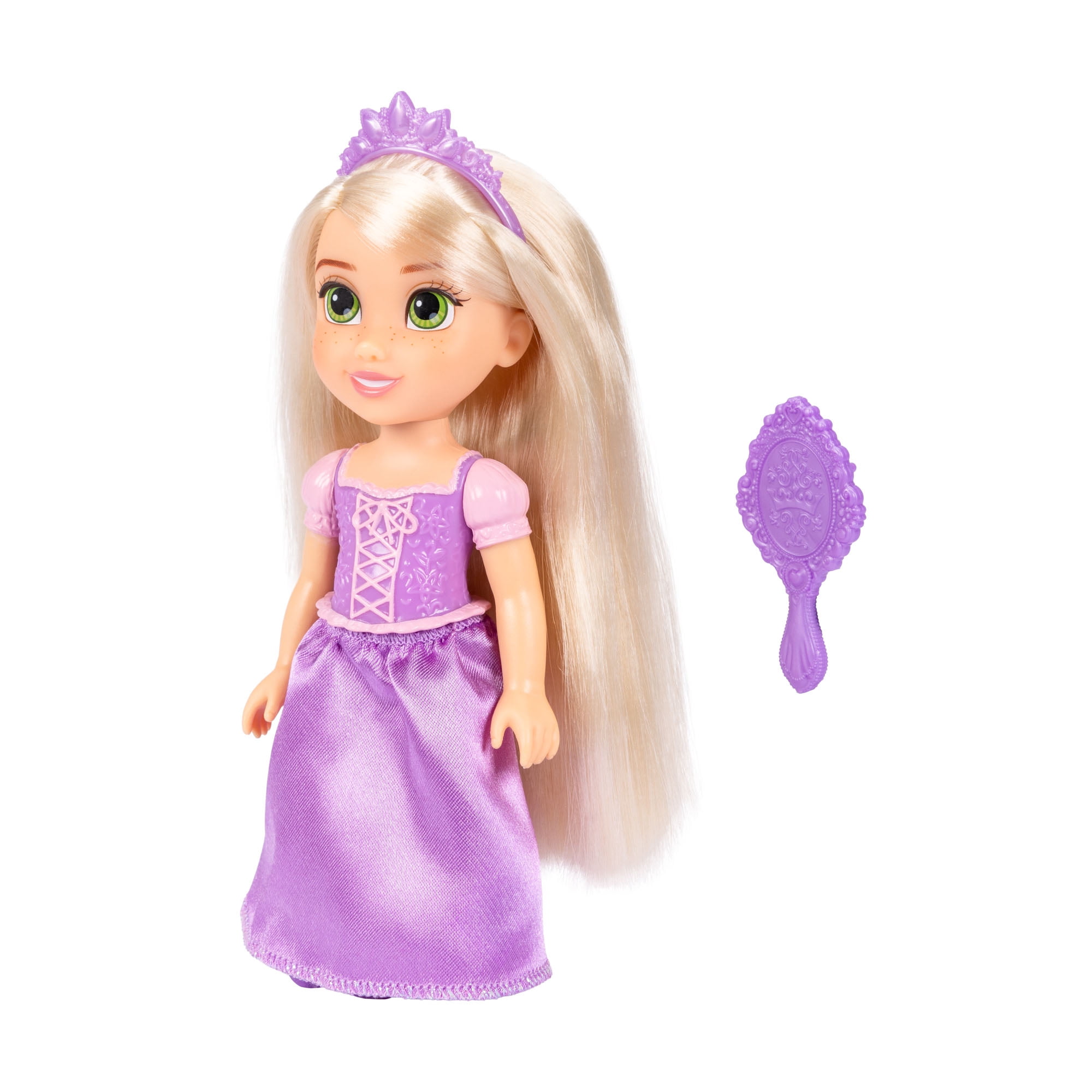 Disney Princess Petite Rapunzel Doll with Molded Bodice and Brush