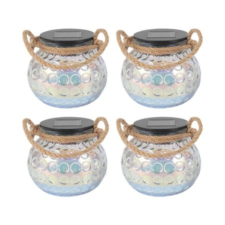 

Solar Lantern Light Outdoor Hanging Garden Lights Glass Jar Lamp