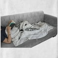 thumbnail image 6 of Buffalo Soft Flannel Fleece Throw Blanket, Mexican Skull Art Bison with Dreamcatchers Feathers Fantasy World Items, Cozy Plush for Indoor and Outdoor Use, 60" x 80", Charcoal Grey White, by Ambesonne, 6 of 6
