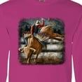 thumbnail image 4 of Inktastic Bull Riding Long Sleeve T-Shirt, 4 of 5