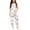 White, variant on Fainosmny Girls' Printed Casual V Suspender Romper Solid Color Loose Casual Romper With Pocket Spring And Summer Clothing Girls Pants Black 150/(11-12 Years)