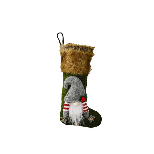 Moyic Bolsa de regalo Suministros para fiestas Calcetines de Navidad Suavidad multicolor Decoraciones decorativas multiusos para festivales Titulares Kits de decoración para fiestas Verde Moyic HA068294-02