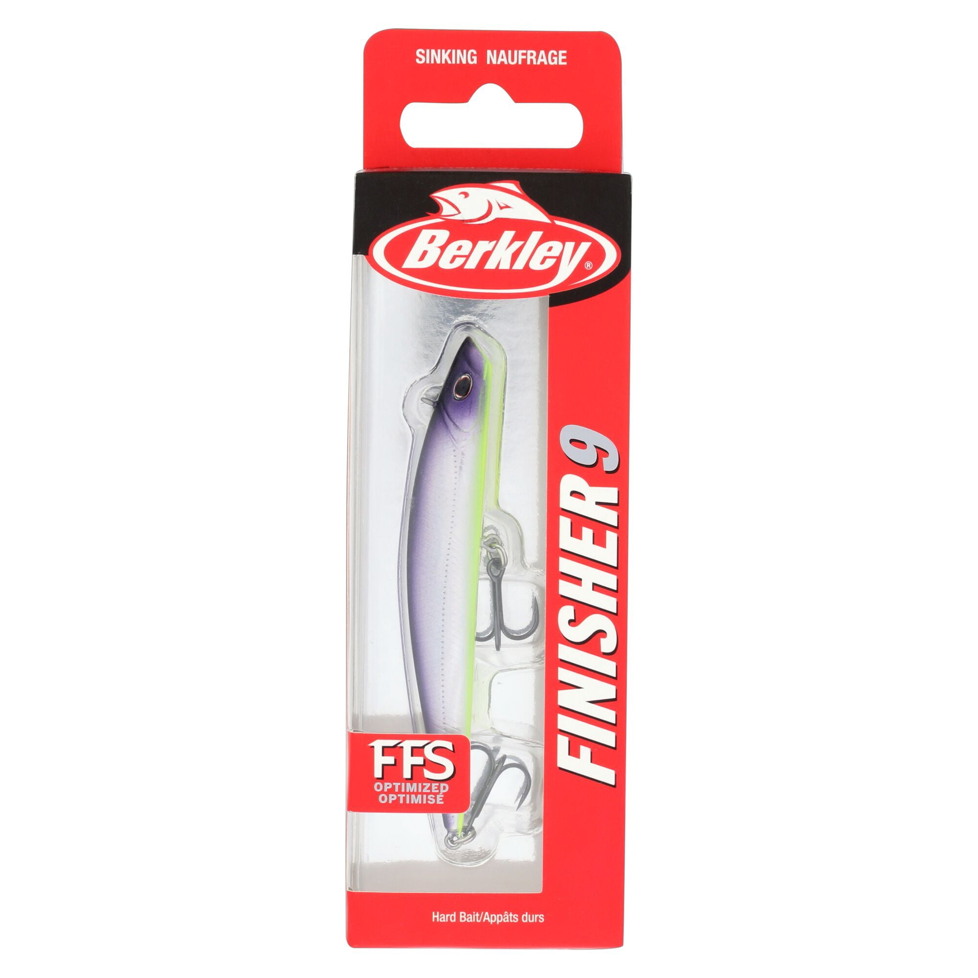 Berkley Finisher, 3.5 in, Glide Baits, Purple Slime (1 Count)