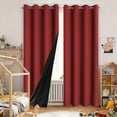 thumbnail image 1 of Curtains With Top Design Light Blocking Thermal Insulated Drapes For Room Darkening Window Easy Installation Curtain For Living Room, 1 of 4