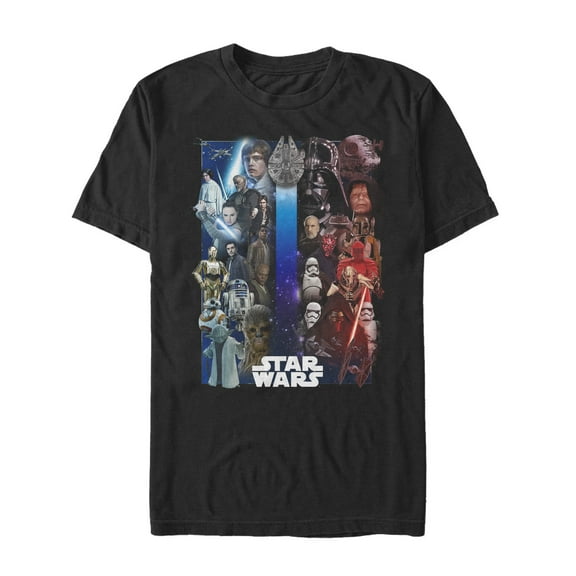 Men's Star Wars Epic Showdown Poster  Graphic Tee Black 3X Large