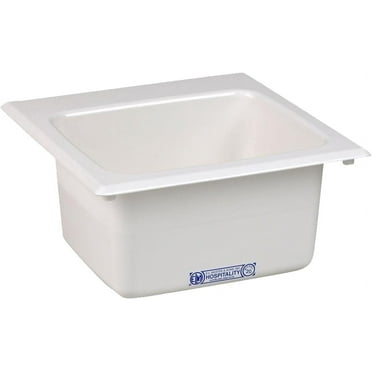 Mustee 20 Bar Sink, 15-Inch x 15-Inch, White