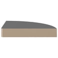 thumbnail image 3 of Estantes de esquina flotantes VidaXL, color gris brillante, juego de 2, 3 of 5