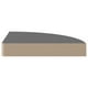 thumbnail image 3 of Estantes de esquina flotantes VidaXL, color gris brillante, juego de 2, 3 of 5