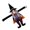 Witch, variant on Festive Witch Frog Window Tiebacks Halloween Decorations for Kids Rooms, Quick Setup Polyester Clips, Themes