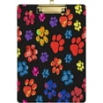 thumbnail image 1 of FMSHPON Dog Paw Print Watercolor Clipboard Hardboard Wood Nursing Clip Board and Pull for Standard A4 Letter 13x9 inches, 1 of 8