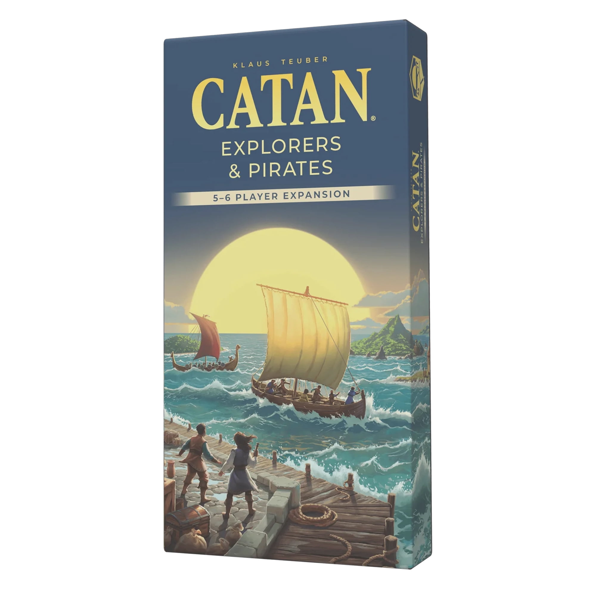 CATAN 6E – Explorers & Pirates 5-6 Player Strategy Board Game Expansion for Ages 10+, from Asmodee