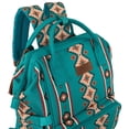 thumbnail image 3 of Wrangler Aztec Travel Backpack Baby Bag for Women with Stroller Strap and Side Bottle Pockets Organized Diaper Bag, Green, 3 of 9
