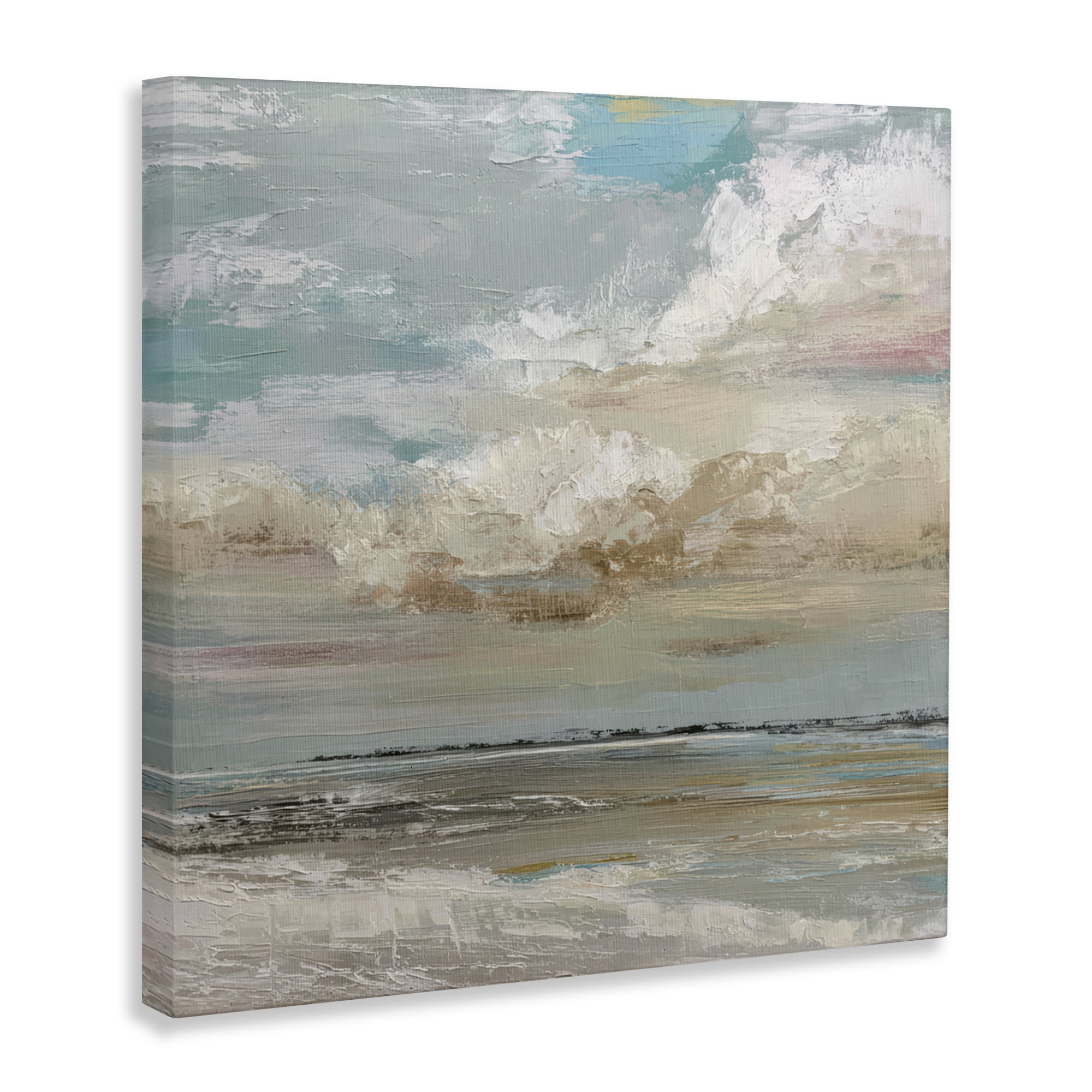Stupell Industries Cloudy Beach Brushstrokes Canvas Wall Art, design by Kim Curinga