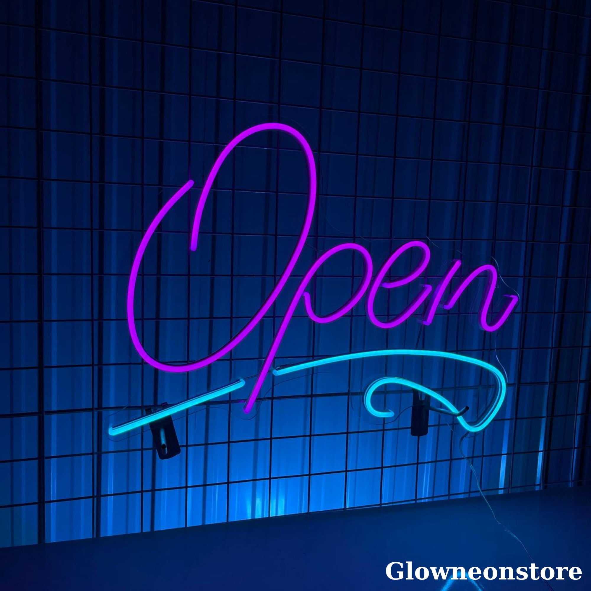 Glowneon Open Neon Sign, Open Sign Led Light, Welcome OPEN Coffee Shop Restaurant Party Decor