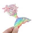 thumbnail image 5 of Unique Bargains 1 Pc Grace Mermaid Hair Clips for Home Pink Colorful, 5 of 5