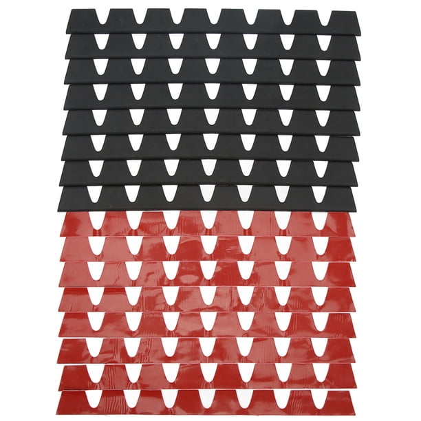 Juego de 8 protectores de parachoques delantero de goma negra universales antiarañazos