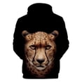 thumbnail image 2 of Cheetah 3D Hoodies Men Women Unisex Sweatshirts Hot Print Animal Hooded Casual  Boy Girl Spring/Autumn Black Pullover Clothes, 2 of 3