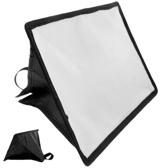 Milisten Portable Flash Diffuser Softbox for Camera Top Flash 1Pack