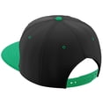 thumbnail image 4 of Daxton Classic Snapback Hat Old English Font Alphabet A to Z Flat Bill Visor Cap, Black Green Hat, Green I, 4 of 4