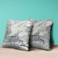 thumbnail image 4 of Amrita Sen Curious Deer Throw Pillow in Gray Green 20x20, 4 of 5
