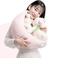 thumbnail image 3 of Poupée Super Douce Doux Blanc Mouton Lam Hold Tulip Fleur Peluche Douce Poupée, 3 of 3