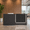Black, variant on 78.7" Modern Reception Desk with LED Lighting, Built-in Power Outlets, Combination Lock Drawer, Storage Cabinet & Cable Management, Front Desk for Office, Salon & Retail, White