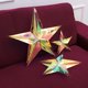 thumbnail image 3 of 3 colgantes de estrellas de colores para decoración navideña, bodas y cumpleaños (12 pulgadas, 16 pulgadas, 24 pulgadas, 1 unidad de cada tamaño)., 3 of 7