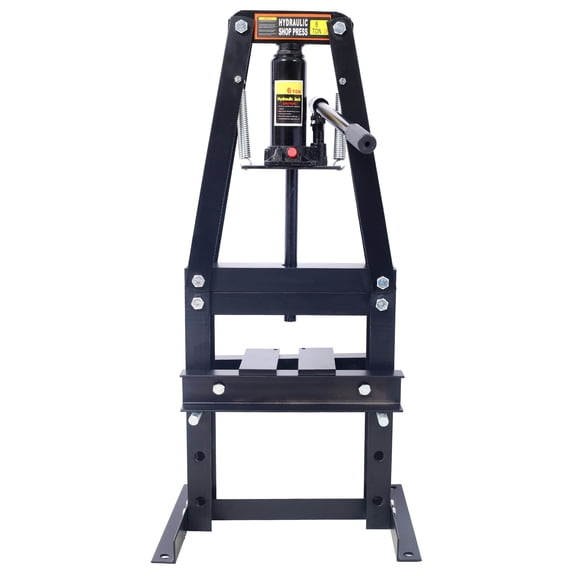 6 Ton Hydraulic Shop Press - Benchtop A-Frame Press with Plates - Adjustable Hydraulic Press for Garage & Workshop