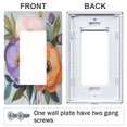 thumbnail image 3 of Yayeee Rocker Switch Wall Plate 1-Gang 4.6"x2.9" Home Decorative Outlet Cover, Bright Flowers, 3 of 6