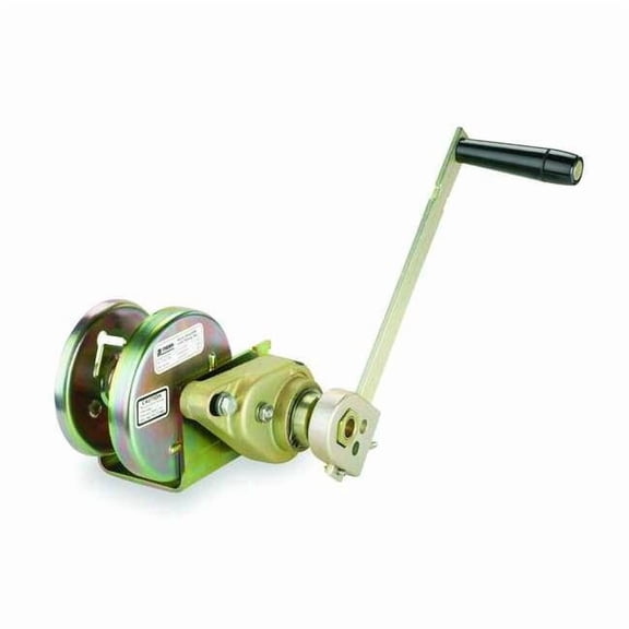 Thern Hand Winch,Spur Gear,w/Brake,2000 lb. M4312PB