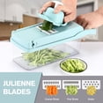thumbnail image 5 of ZYVICXFJ  Vegetable chopper, Multifunctional 13 in 1 Food Chopper, Kitchen Vegetable Slicer Dicer Cutter,food chopper With 8 Blades, 5 of 7