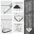 thumbnail image 5 of Triangles Mop with Squeegee , 2 In 1 Shower Squeegee, 59‘’ Window Washing Equipment , Glass Cleaning Tools for Indoor/Outdoor Window Save 50% off, 5 of 9
