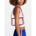 thumbnail image 2 of No Boundaries Women's Game Day Clear Mini Shoulder Bag, Red, 2 of 5
