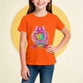 thumbnail image 5 of Afuyipoi Girls School Graphic Tees（For 2-14）, Short Sleeve Slim Breathable Kid Tough Casual Tops For School or Party Orange 13-14 Years, 5 of 5